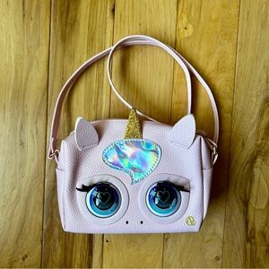 Purse Pets, Glamicorn Unicorn Interactive Pet Toy & Crossbody Kids Purse